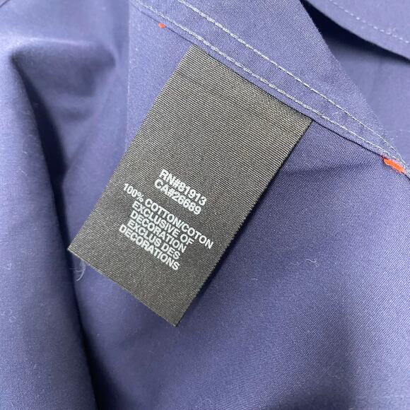 Robert Graham X Mens‎ Large Navy Blue Long Sleeve Flip Cuff Button Up Shirt - Picture 4 of 6